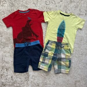 Tea Collection Graphic Tees + Shorts Sets (2)
